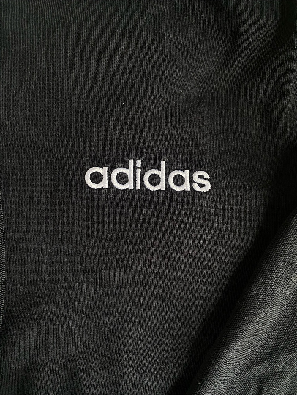 adidas Black Pullover Hoodie with Small Logo - Picture 4 of 5